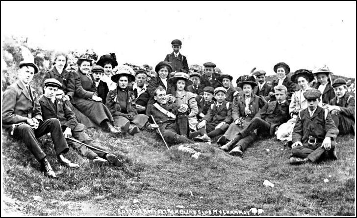 Sutton Baptist Chapel Rambling Club at Malham 1909.