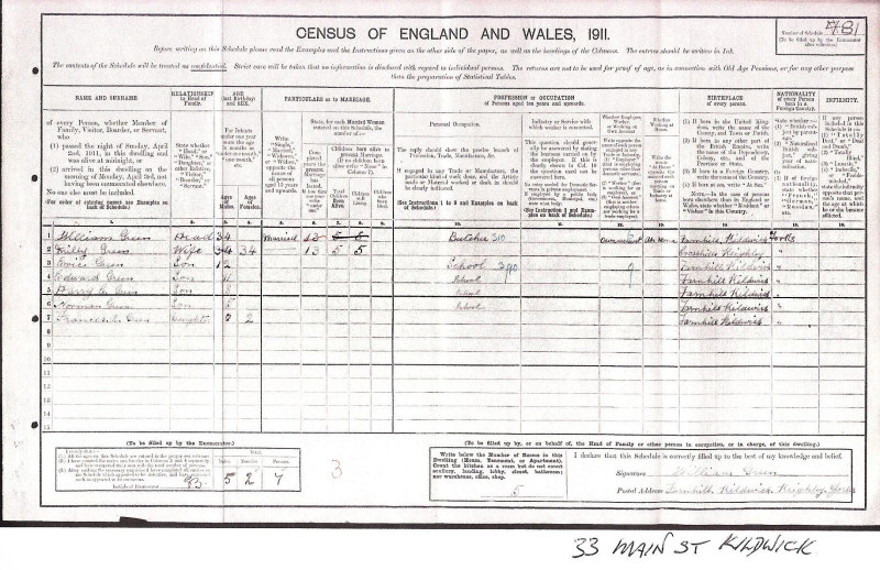 1911 census