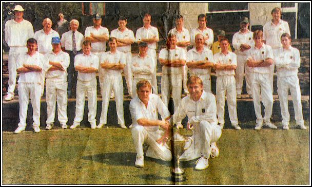 Cowling Cup winners Embsay, on the right, and Sutton 1997